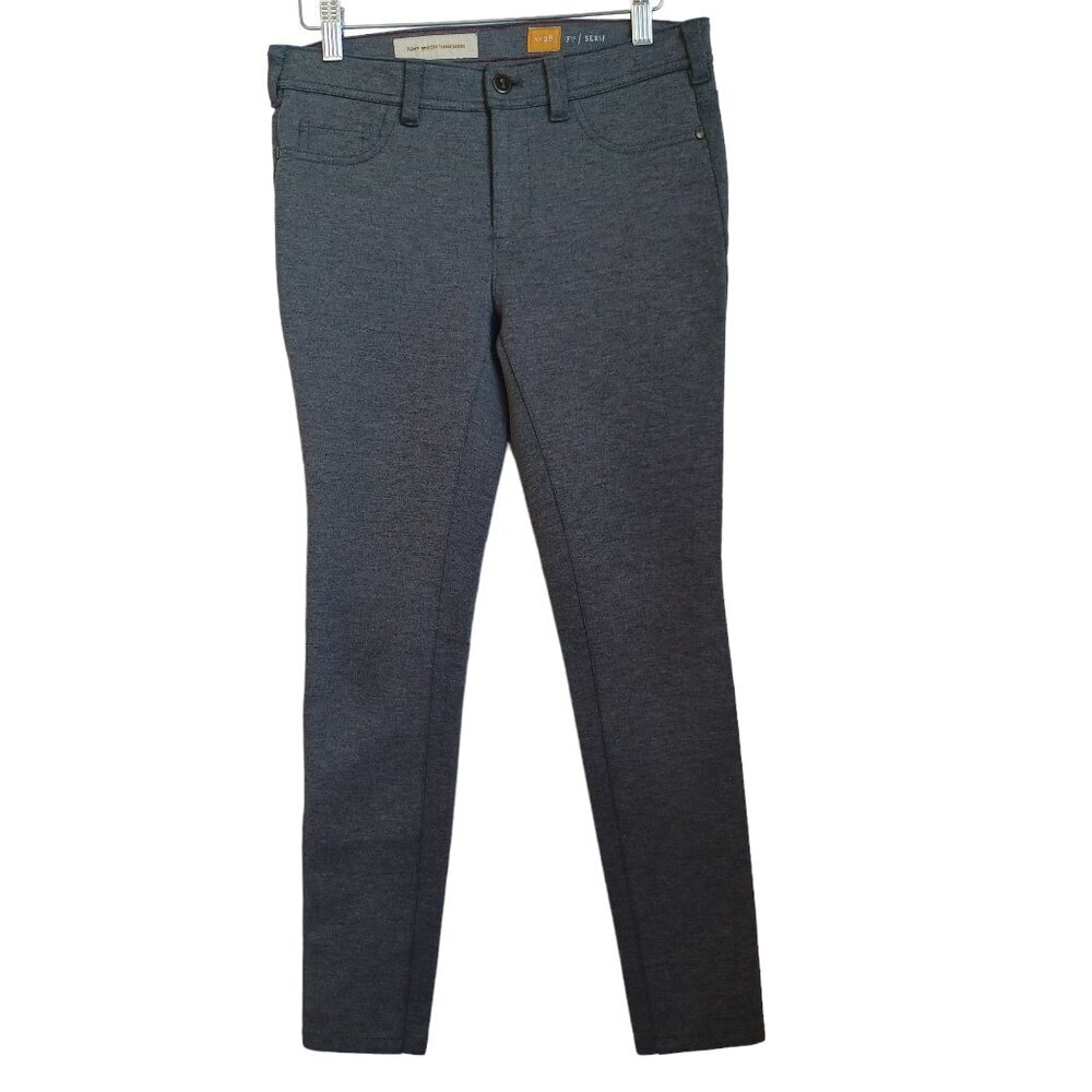 Pilcro and the Letterpress Serif Fit Gray Knit Slim Trousers Mens Size 28 No 28